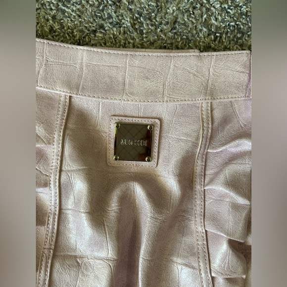 5/$25 MICHE NWT rose colored large vegan leather clutch bag - Picture 8 of 9